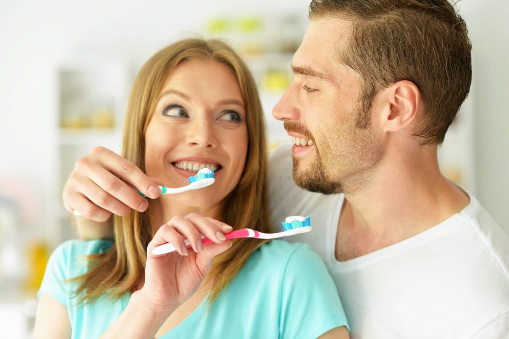 Couple Brushing Teeth 1